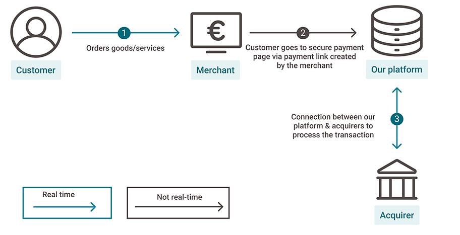 The graph above graphic provides you a broad overview on the parties involved and their responsibilities in the payment process.