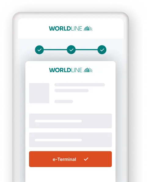 Worldline Direct eTerminal Page screen